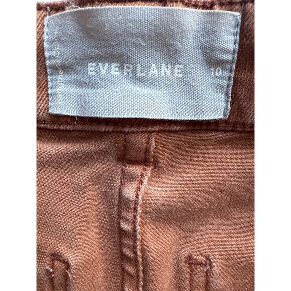 Everlane Straight Leg Crop Trousers in Cocoa Brown Size 10 - Picture 5 of 6
